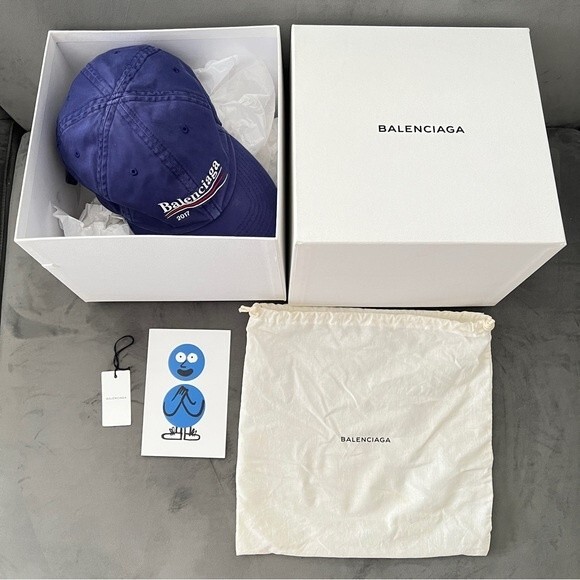 Balenciaga x Colette 2017 Logo Embroidered Campaign Hat Blue *FULL PACKAGING* - Picture 13 of 16